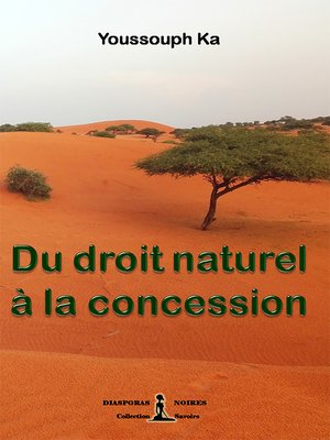 cover image of Du droit naturel à la concession